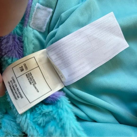 Disney Store Monster’s Inc Sulley Costume Pixar Monster University 7-8 - Picture 15 of 16
